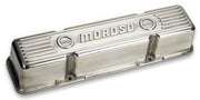 Moroso Chevrolet Small Block Valve Cover - 3.5in - Polished Aluminum - Pair