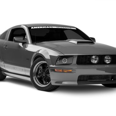 Raxiom 05-09 Ford Mustang Halogen 2010 Style LED Halo Headlights-Blk Hsng(Clear Lens/Excludes GT500)