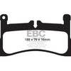 EBC 12-15 Porsche 911 (991) (Cast Iron Rotor only) 3.4 Carrera Yellowstuff Rear Brake Pads