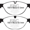 EBC 13+ Jaguar F-Type (Cast Iron Only) 3.0 Supercharged (380) Perf Pkg Yellowstuff Front Brake Pads