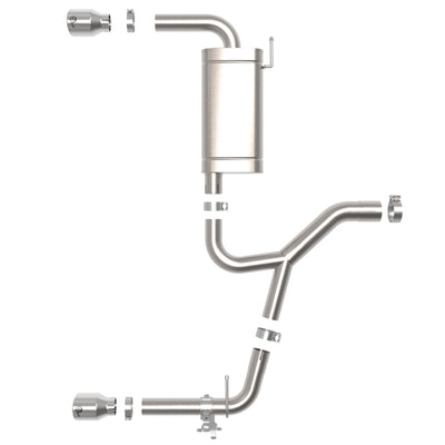 aFe 15-21 BMW X1 F48 L4 2.0L (t) MACH Force-Xp 3 to 2-1/2 IN SS Axle-Back Exhaust w/Polished Tip