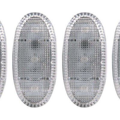 ANZO 2011-2016 Ford F-350 LED Fender Light Kit Clear 2pc Amber / 2pc Red