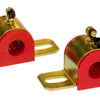 Prothane Universal 90 Deg Greasable Sway Bar Bushings - 13/16in - Type B Bracket - Red
