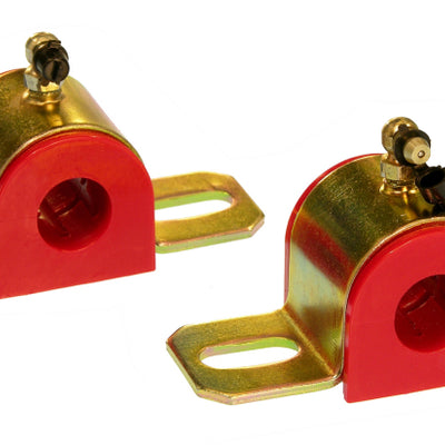 Prothane Universal 90 Deg Greasable Sway Bar Bushings - 13/16in - Type B Bracket - Red