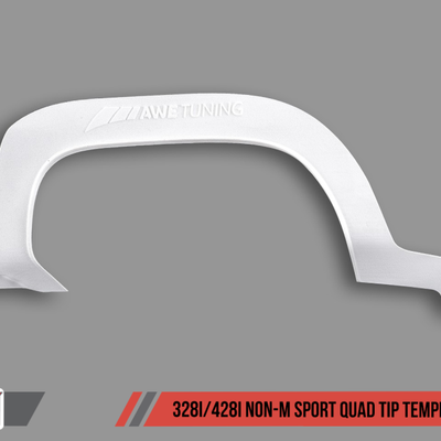 AWE Tuning BMW F3X 328i/428i Non-M Sport Quad Tip Marking Template