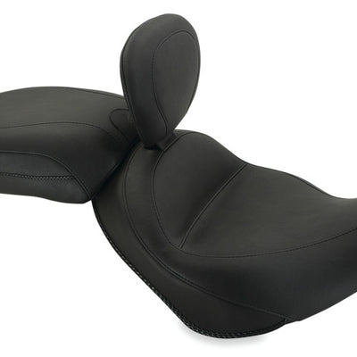 Mustang 02-08 Triumph America,03-08 Speedmaster, Std Touring 2PC Seat w/Driver Backrest - Black