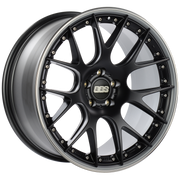 BBS CH-RII 21x10.5 5x120 ET35 Satin Black Center Platinum Lip SS Rim Prot Wheel -82mm PFS/Clip Req