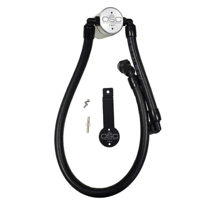 J&L Oil Separator 3.0 Passenger Side 2011-14 Mustang GT/12-13 Boss 302 Remote Mount - Clear Anodized