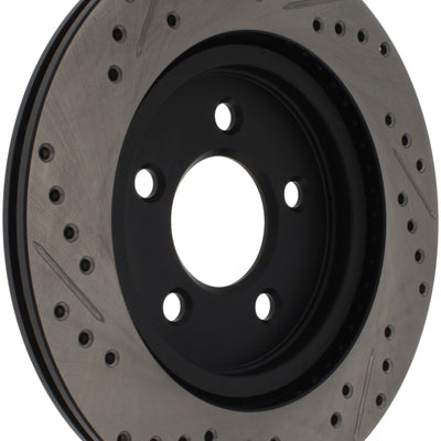 StopTech 05-10 Ford Mustang Slotted & Drilled Left Rear Rotor