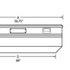 Tradesman Aluminum Flush Mount Truck Tool Box (56in.) - Brite