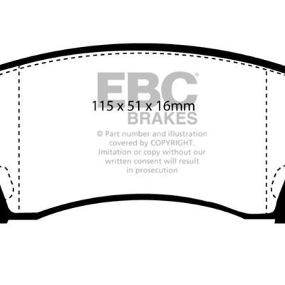 EBC 91-93 Nissan NX 2.0 Greenstuff Front Brake Pads