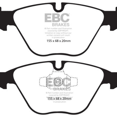 EBC 10-12 BMW 335i xDrive (E90/E92) Bluestuff Front Brake Pads