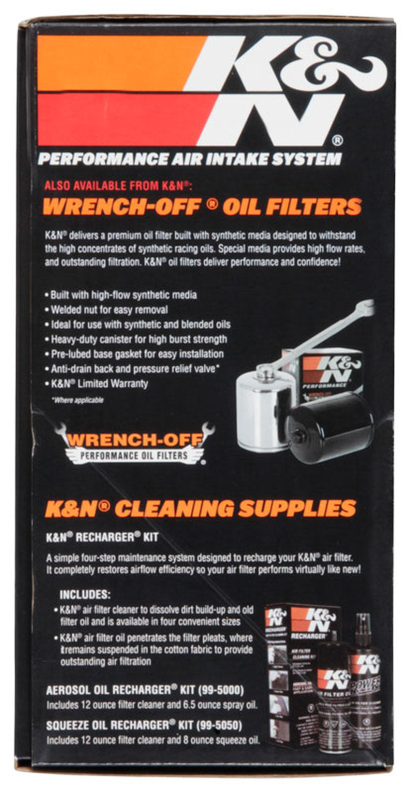 K&N Street Metal Intake System 2017 Harley-Davidson Shaker Silver H/D Touring Models