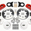 Wilwood Dynapro 6 Front Hub Kit 12.19in Red 1970-1973 Mustang Disc & Drum Spindle