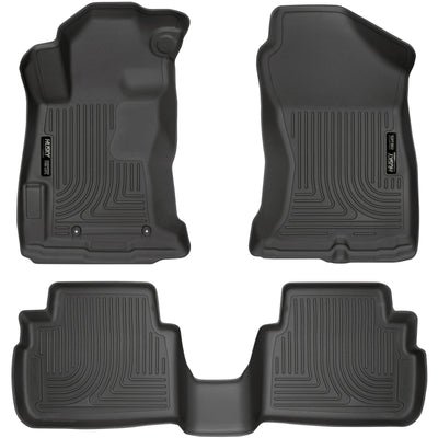 Husky Liners 2017 Subaru Impreza Weatherbeater Black Front & 2nd Seat Floor Liners