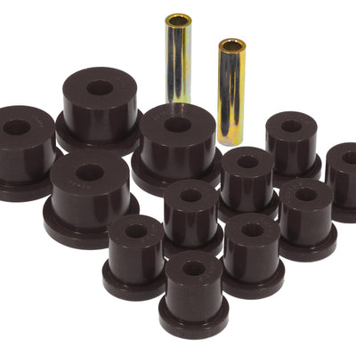 Prothane 64-65 Ford Mustang Rear Spring & 9/16in Shackle Bushings - Black