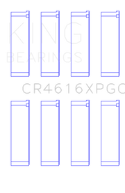 King Engine Bearings Subaru FA20/Toyota 4U-GSE Tri-Metal Connecting Rod Bearing Set - Size +.25mm