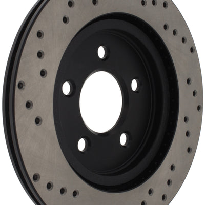 StopTech 05-10 Ford Mustang V6/4.0L / GT V8/4.6L Cross Drilled Left Rear Rotor