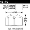 Hawk 93-95 Porsche 968 / 85-91 944 / 87-89 911 DTC-70 Front Race Brake Pads