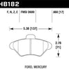 Hawk Performance Blue 9012 Racing Brake Pads 94-98 Ford Mustang V8