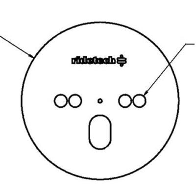 Ridetech Airspring Pattern Plate Centered