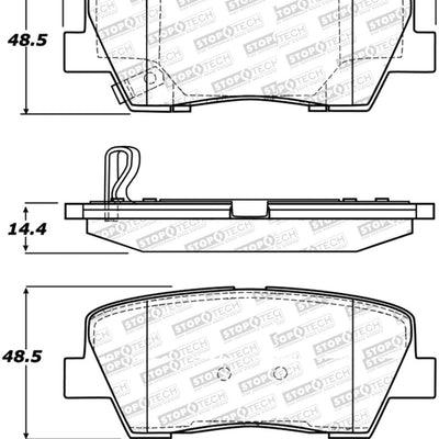 StopTech Street Select Brake Pads