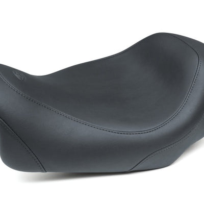Mustang 14-17 Harley Fat Bob Wide Tripper Solo Seat - Black