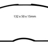 EBC 90-92 Honda Civic CRX 1.6 Si Yellowstuff Front Brake Pads