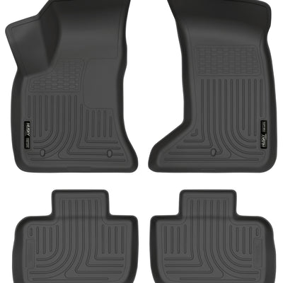 Husky Liners 11-12 Dodge Charger/Chrysler 300 (AWD Only) WeatherBeater Combo Black Floor Liners