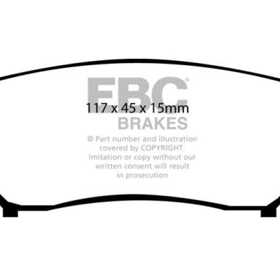 EBC 98-00 Chevrolet Tracker 1.6 (4 Door) Greenstuff Front Brake Pads