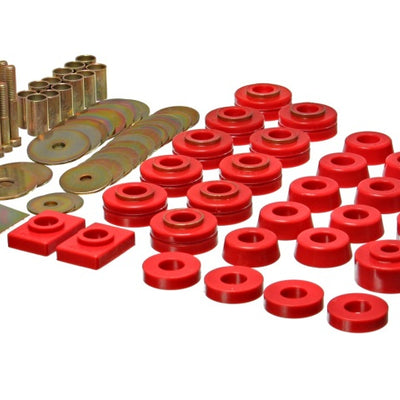 Energy Suspension Body Mount Set - Red