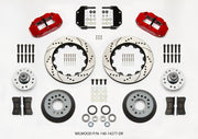 Wilwood Narrow Superlite 6R Front Hub Kit 14.00in Drill Red Magnum Force Drop Spindle