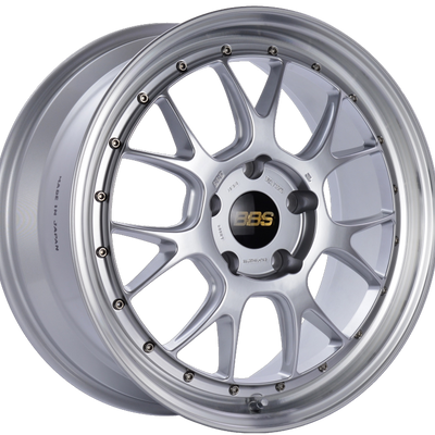 BBS LM-R 19x8.5 5x130 ET55 CB71.6 Diamond Silver Center Diamond Cut Lip Wheel
