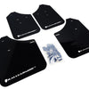 Rally Armor 02-07 Subaru WRX/STI/RS/2.5i (Wagons Req. Mod.) Black UR Mud Flap w/White Logo