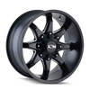 ION Type 181 20x9 / 5x127 BP / -12mm Offset / 87mm Hub Satin Black/Milled Spokes Wheel