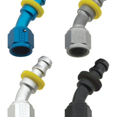 Fragola -10AN Push-Lite End 30 Degree - Black