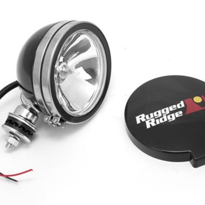 Rugged Ridge 6in Halogen Light Black Steel Housing