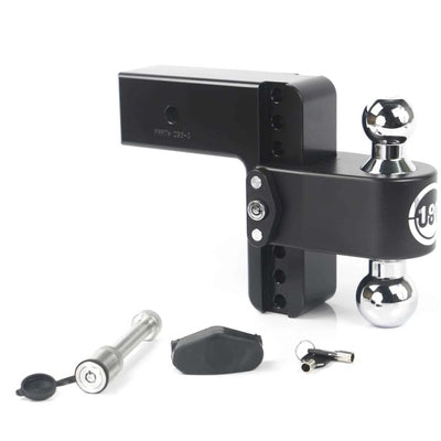 Weigh Safe 180 Hitch 6in Drop Hitch & 3in Shank (10K/21K GTWR) w/WS05 - Black Cerakote