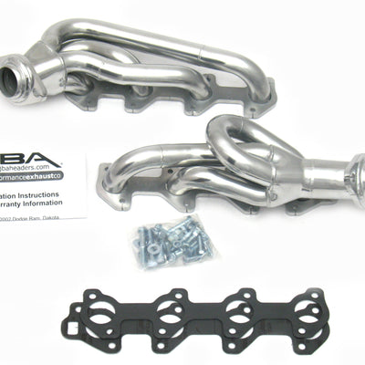 JBA 00-03 Dodge 4.7L PowerTech 1-1/2in Primary Silver Ctd Cat4Ward Header