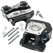 S&S Cycle 99-05 BT Super Stock 79cc Cylinder Head Kit - Wrinkle Black