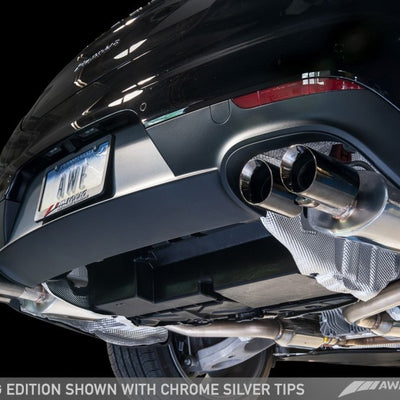 AWE Tuning Panamera 2/4 Touring Edition Exhaust (2011-2013) - w/Chrome Silver Tips