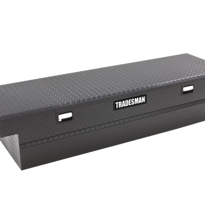 Tradesman Aluminum Single Lid Cross Bed Truck Tool Box (63in.) - Black