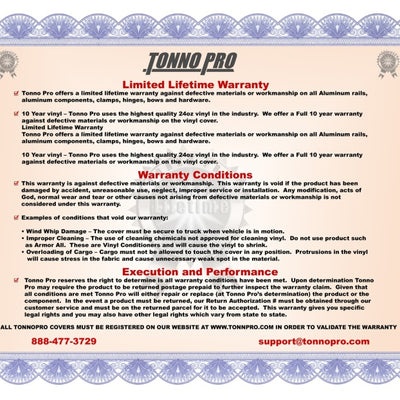 Tonno Pro 04-06 Chevy Silverado 1500 5.8ft Fleetside Tonno Fold Tri-Fold Tonneau Cover