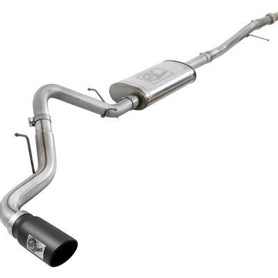 aFe Apollo GT Series 2019 GM Silverado/Sierra 1500 4.3L/5.3L 409 SS CatBack Exhaust System w/Blk Tip