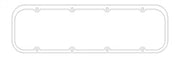 Cometic Chevrolet Gen-1 Small Block V8 .094in Fiber Valve Cover Gasket Splayed Valve Head