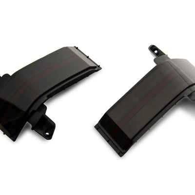 Raxiom 14-19 Chevrolet Silverado Axial Series Dual-Row Amber LED Tow Mirror Lights- Smoked