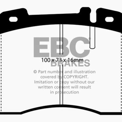 EBC 95-97 Mercedes-Benz C36 AMG (W202) 3.6 Yellowstuff Front Brake Pads
