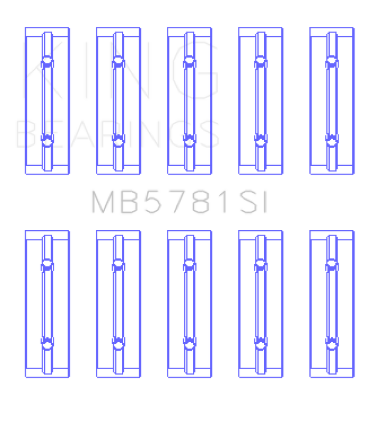 King Engine Bearings Nissan MR18DE / MR20DE (Size STD) Main Bearing Set