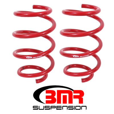BMR 15-17 S550 Mustang Front Handling Version Lowering Springs - Red