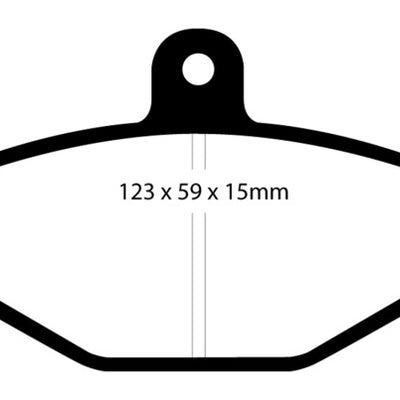 EBC 92-00 Dodge Viper 8.0 Redstuff Rear Brake Pads